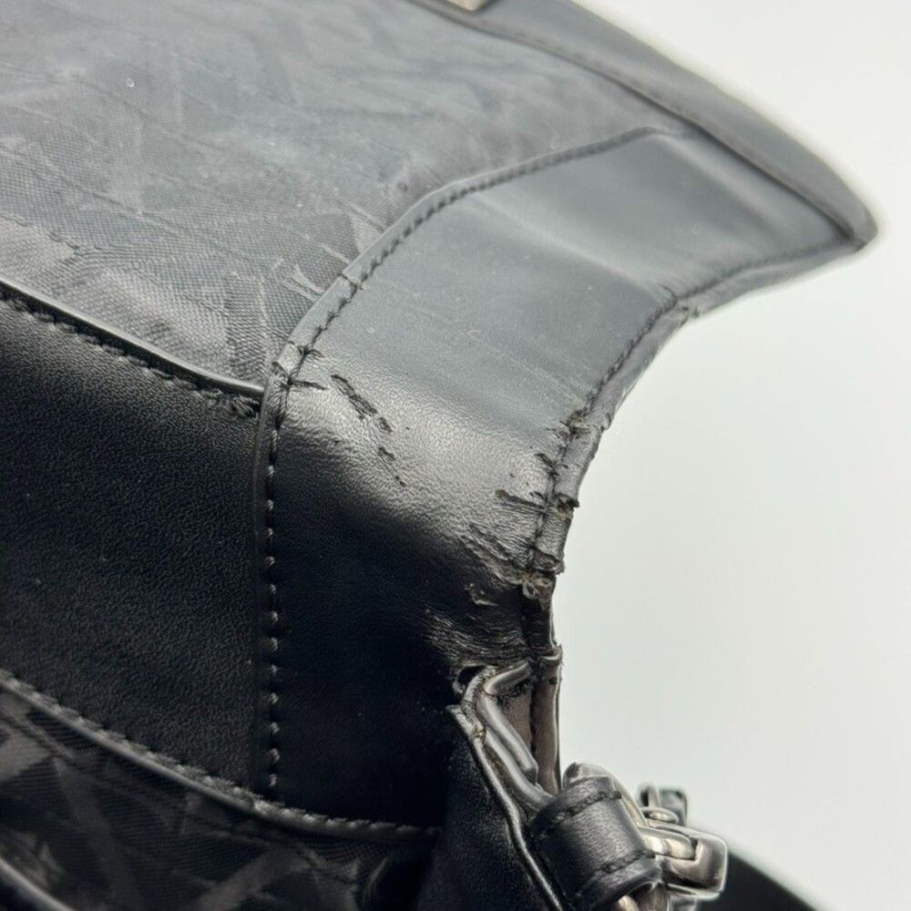 Zac Posen Top Handle Shoulder Strap Eartha Concrete Purse Bag Back Slit Pocket - Picture 4 of 13